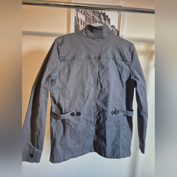 Market & Spruce Gray Button-Up Jacket - Picture 5 of 5